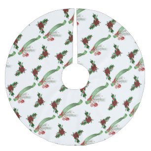 Merry kerstboom Skirt Poinsettia Rok