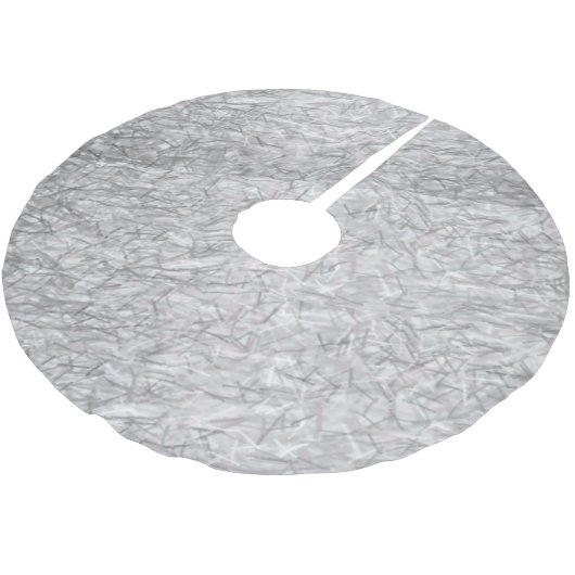 Merry kerstboom skirt Silver Kerstboom Rok (Gekanteld)