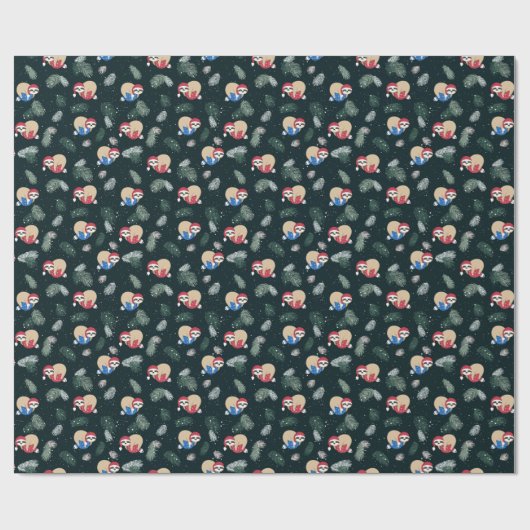 Merry-kerstboomgaard Cadeaupapier (Vlak)