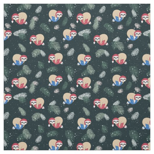 Merry-kerstboomgaard Stof (Swatch)