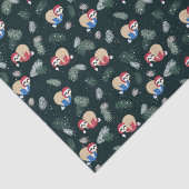 Merry-kerstboomgaard Tissuepapier (Detail)