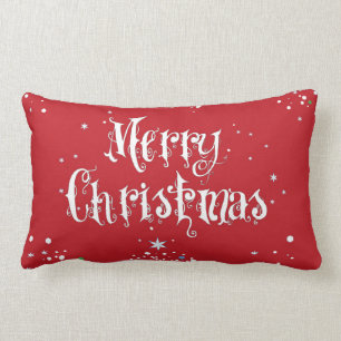 Merry kerstboompiloot Red Kussen