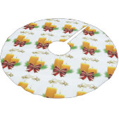 Merry kerstboomrok Prettige feestdagen Kerstboom Rok (Gekanteld)