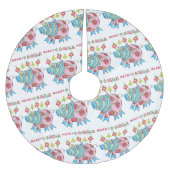 Merry kerstboomrok roze roze roze roze rok kerstboom rok (Voorkant)