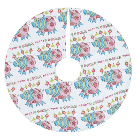 Merry kerstboomrok roze roze roze roze rok kerstboom rok (Voorkant)