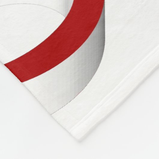 Merry kerstboomrood script fleece deken (Hoek)