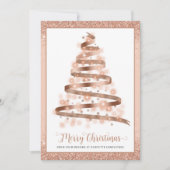 Merry kerstboomstructuur Bedrijfs Logo Feestdagenkaart (Voorkant)