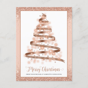Merry kerstboomstructuur Bedrijfs Logo Feestdagenkaart
