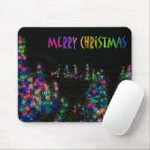 Merry kerstboomverlichting Mousepad Muismat (Met muis)