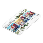 Merry Kerstbos Berry Pinecone Foto Magnet Magneet (Linkerzijde)