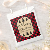 Merry kerstbuffalo Check Pset & Trees Bedankzakje (Geknipt)