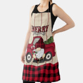Merry kerstbuffalo Pset Gnome Apron Schort (Insitu)