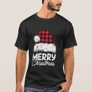Merry kerstbuffalo Pset Red Santa Hat Xmas P T-shirt