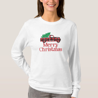 Merry Kerstbuffalo  Vrachtwagen T-shirt
