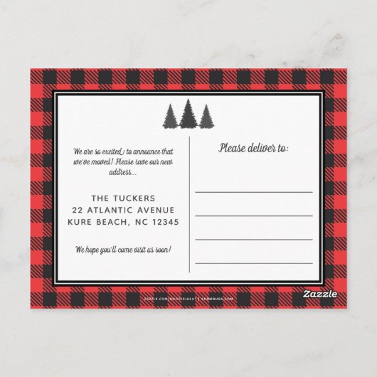 MERRY-kerstbuffel-speldenaankondiging Briefkaart (Achterkant)