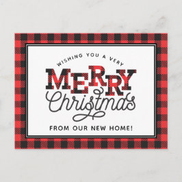 MERRY-kerstbuffel-speldenaankondiging Briefkaart