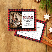 MERRY-kerstcadeau Foto Moving Announge Briefkaart