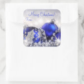 Merry kerstcadeau Label Sticker (Tas)