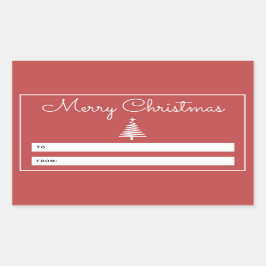 Merry kerstcadeau Label Sticker