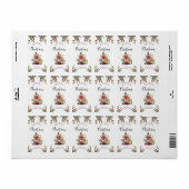 Merry kerstcadeau Label Sticker (Full Sheet)