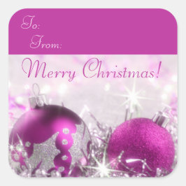 Merry kerstcadeau Label Sticker