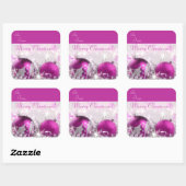 Merry kerstcadeau Label Sticker (Vel)