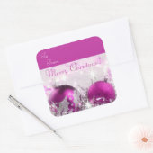 Merry kerstcadeau Label Sticker (Envelop)