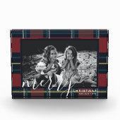 Merry-kerstcadeau Red Custom Gift Photo Block Fotoblokken (Voorkant)