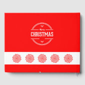 Merry kerstcadeauboek gastenboek (Achterkant)