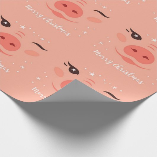 Merry kerstcadeaus cadeaupapier (Hoek)