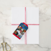 Merry kerstcadeaus Labels Snowman Cadeaulabel (Met Touw)