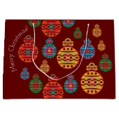 Merry kerstcadeautas groot cadeauzakje (Voorkant)