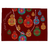 Merry kerstcadeautas groot cadeauzakje (Achterkant)