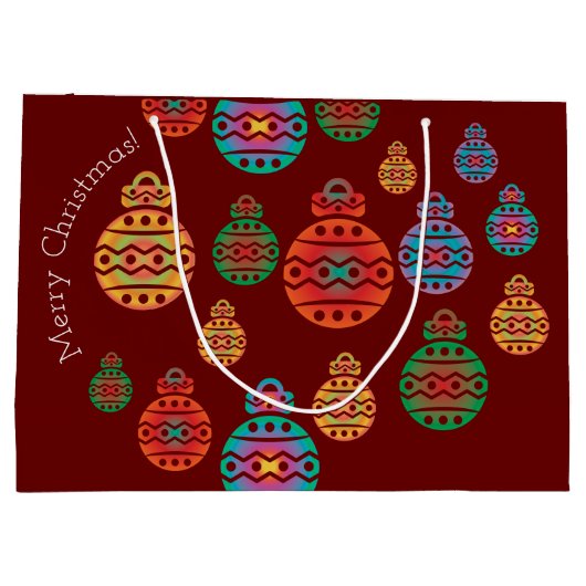 Merry kerstcadeautas groot cadeauzakje (Achterkant)