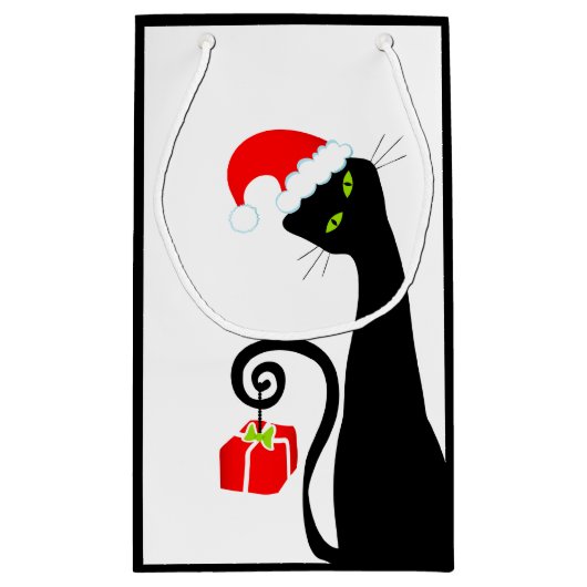 Merry kerstcadeautas klein cadeauzakje (Achterkant)