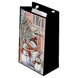 Merry kerstcadeautas klein cadeauzakje