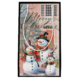 Merry kerstcadeautas klein cadeauzakje