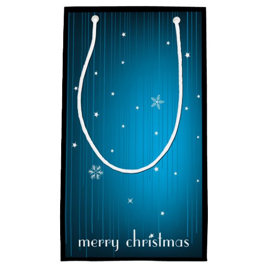 Merry kerstcadeautas klein cadeauzakje (Voorkant)