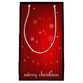 Merry kerstcadeautas klein cadeauzakje (Voorkant)