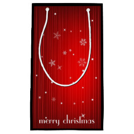 Merry kerstcadeautas klein cadeauzakje