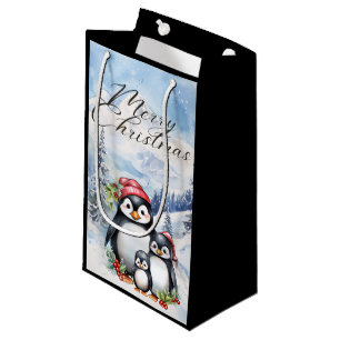 Merry kerstcadeautas klein cadeauzakje