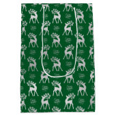 Merry kerstcadeautas medium cadeauzakje (Achterkant)