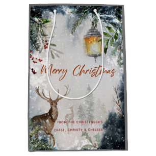 Merry kerstcadeautas medium cadeauzakje