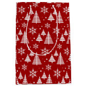 Merry kerstcadeautas medium cadeauzakje (Voorkant)