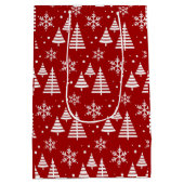 Merry kerstcadeautas medium cadeauzakje (Achterkant)