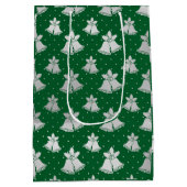 Merry kerstcadeautas medium cadeauzakje (Achterkant)