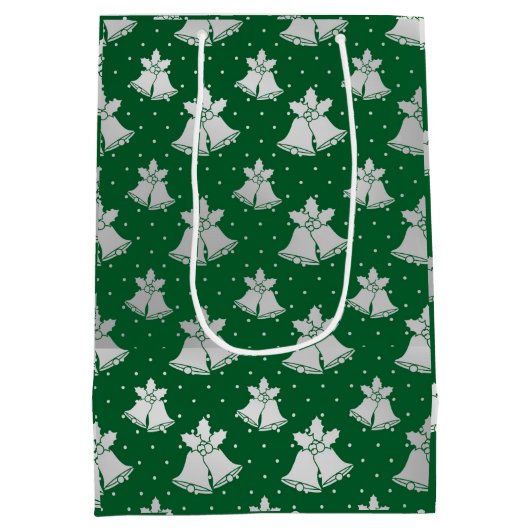 Merry kerstcadeautas medium cadeauzakje (Achterkant)