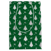 Merry kerstcadeautas medium cadeauzakje (Voorkant)