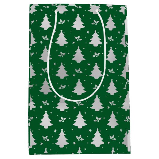 Merry kerstcadeautas medium cadeauzakje (Voorkant)