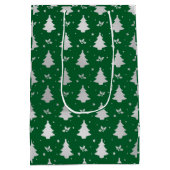 Merry kerstcadeautas medium cadeauzakje (Achterkant)